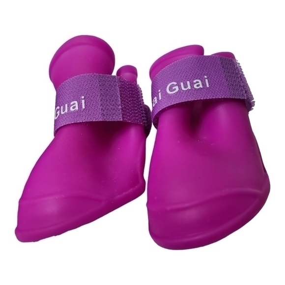 Pet Dog Waterproof Anti-skid Rainshoes Boots Size M - Picture 3 of 13